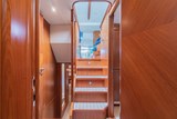 Companionway to Saloon on Aquastar 57